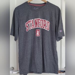 Champion Red and Gray Short Sleeve Tee Stanford Style